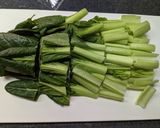 魚醤の旨味とごま油香る！小松菜いしる炒め作り方1写真