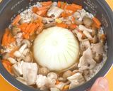 丸ごと新玉ねぎの炊き込みごはん【食遺産】作り方8写真
