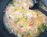 かぶとカニカマの中華とろみ卵スープ作り方4写真