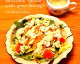 黄緑色のサラドレ❤いつものサラダが華やか作り方3写真