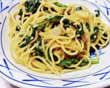 春菊とツナのにんにく香るクリームパスタ作り方5写真
