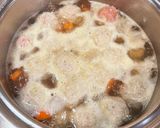 白菜きのこのほっこり♡肉だんごスープ♪作り方4写真