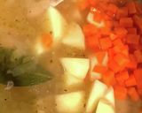 野菜と鶏肉の旨味たっぷりパスタスープ作り方4写真
