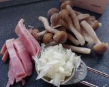 きのことベーコンのミルクスープ作り方1写真