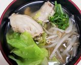 鶏のネックで出汁をとった栄養満点なスープ作り方6写真
