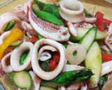 イカとアスパラの炒め物作り方3写真