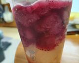 スタバ風 フラペチーノ グレープ&ピーチ作り方5写真