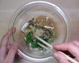 ポン酢でほうれん草とエリンギの胡麻和え作り方5写真
