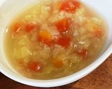 玉ねぎだしのミックス野菜味噌汁　離乳食作り方2写真
