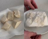 豆腐つくね　卵黄を絡めて♪作り方1写真