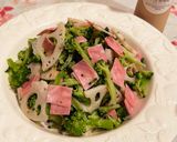 ぽろぽろブロッコリーの蓮根ハムサラダ♪作り方3写真