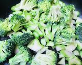 豚こまぎれ肉とブロッコリーの炒めサラダ作り方1写真