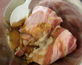 青のりの豚唐揚げ☆ゆかり味のちくわお弁当作り方1写真