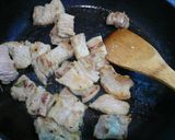 美味しい♡卵黄のせ甘辛豚丼作り方5写真