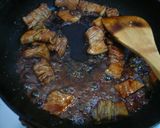 美味しい♡卵黄のせ甘辛豚丼作り方6写真
