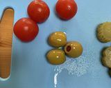 付け合わせのピクルスとミニトマト作り方2写真