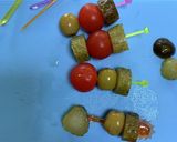 付け合わせのピクルスとミニトマト作り方3写真