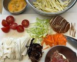 酸辣湯(サンラータン)作り方1写真