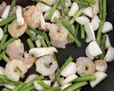 アスパラ、エビ、エリンギのカレー炒め作り方5写真