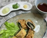 タケノコとワカメの豚ロール天ぷら作り方6写真