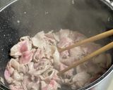 チンゲンサイと豚肉の中華丼作り方5写真