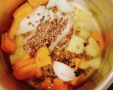 春野菜と雑穀米のスープ作り方1写真