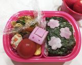 ゆるくキャラ弁〈4月〉ランドセル作り方1写真