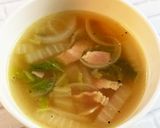 白菜とベーコンのコンソメスープ作り方6写真