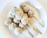 ふわモチな【鶏つくね串焼き（たれ）】作り方4写真