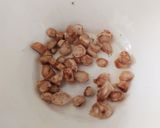 簡単！海老と椎茸の石づきのかき揚げ♪作り方1写真