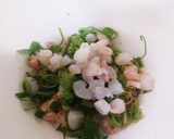 簡単！海老と椎茸の石づきのかき揚げ♪作り方3写真