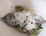 簡単！海老と椎茸の石づきのかき揚げ♪作り方4写真