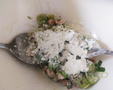 簡単！海老と椎茸の石づきのかき揚げ♪作り方4写真