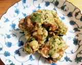 簡単！海老と椎茸の石づきのかき揚げ♪作り方7写真