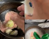 簡単!鶏むね肉と長ネギで鶏ガラ風スープ♪作り方2写真