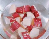 レンチン！さつまいものみたらしきな粉作り方1写真