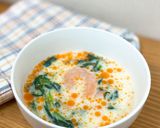 豆乳ラー油スープ【ここから栄養士】作り方3写真