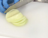 【今が旬】新玉ねぎと絹さやの卵炒め作り方1写真