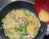 【今が旬】新玉ねぎと絹さやの卵炒め作り方9写真