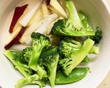 肉無チクワきな粉簡単クリーミー味野菜炒め作り方4写真