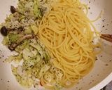 キャベツペペロンチーノバジル風味作り方4写真