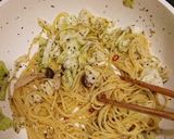 キャベツペペロンチーノバジル風味作り方5写真