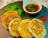 大根もち 青じそ胡麻酢醤油タレ作り方7写真