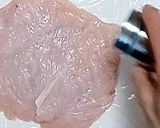 箸でも切れる！鶏胸肉のいきなりピザ作り方3写真