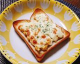 ゆで卵のカレーマヨチーズトースト♪作り方2写真