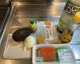 サーモン　ポキ作り方1写真