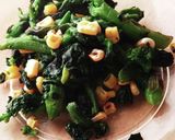 菜の花とコーン焦がしバター醬油作り方6写真