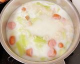 朝食におすすめ！野菜たっぷりミルクスープ作り方2写真