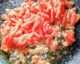 こんにゃくとひき肉の甘辛炒め作り方4写真