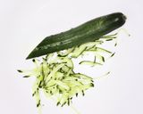 きゅうりと茗荷のもずく酢あえ作り方1写真